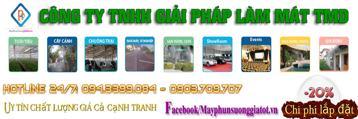 Lắp đặt hệ thống phun sương giá rẻ, chất lượng tại công ty TMD