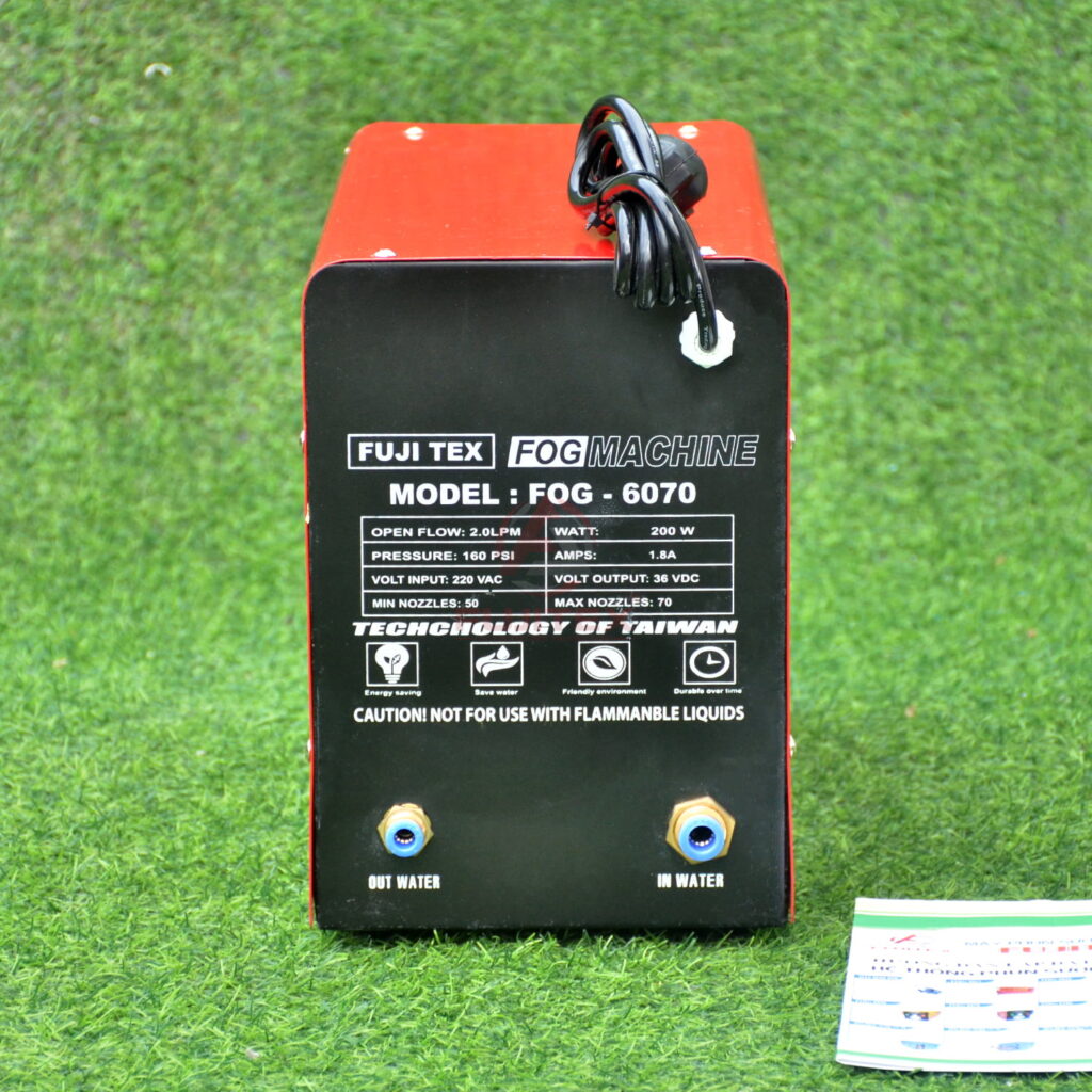 Máy phun sương cũ Fujitex 6070 (mặt sau)