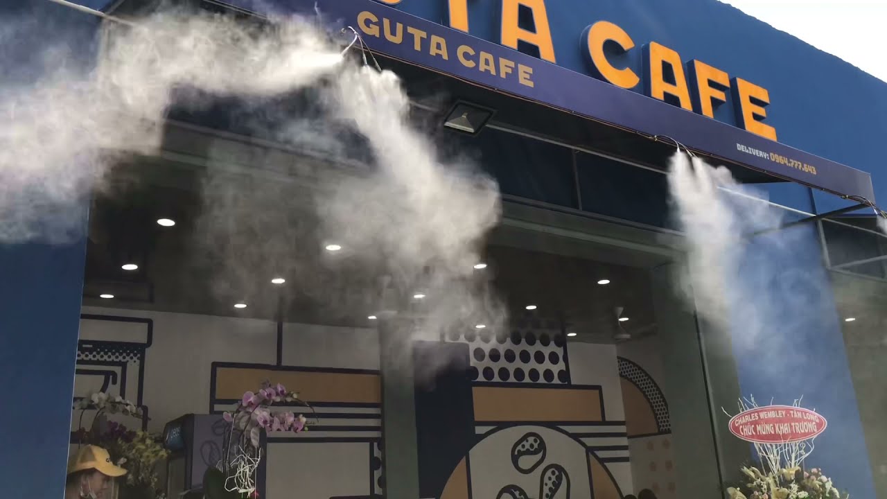 Gắn Phun Sương Quán Cafe Tăng Trải Nghiệm Khách Hàng