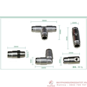 Bộ Đầu nối ngang áp suất cao 9,52mm
